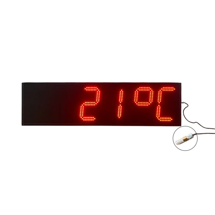 led digital temperature and date display